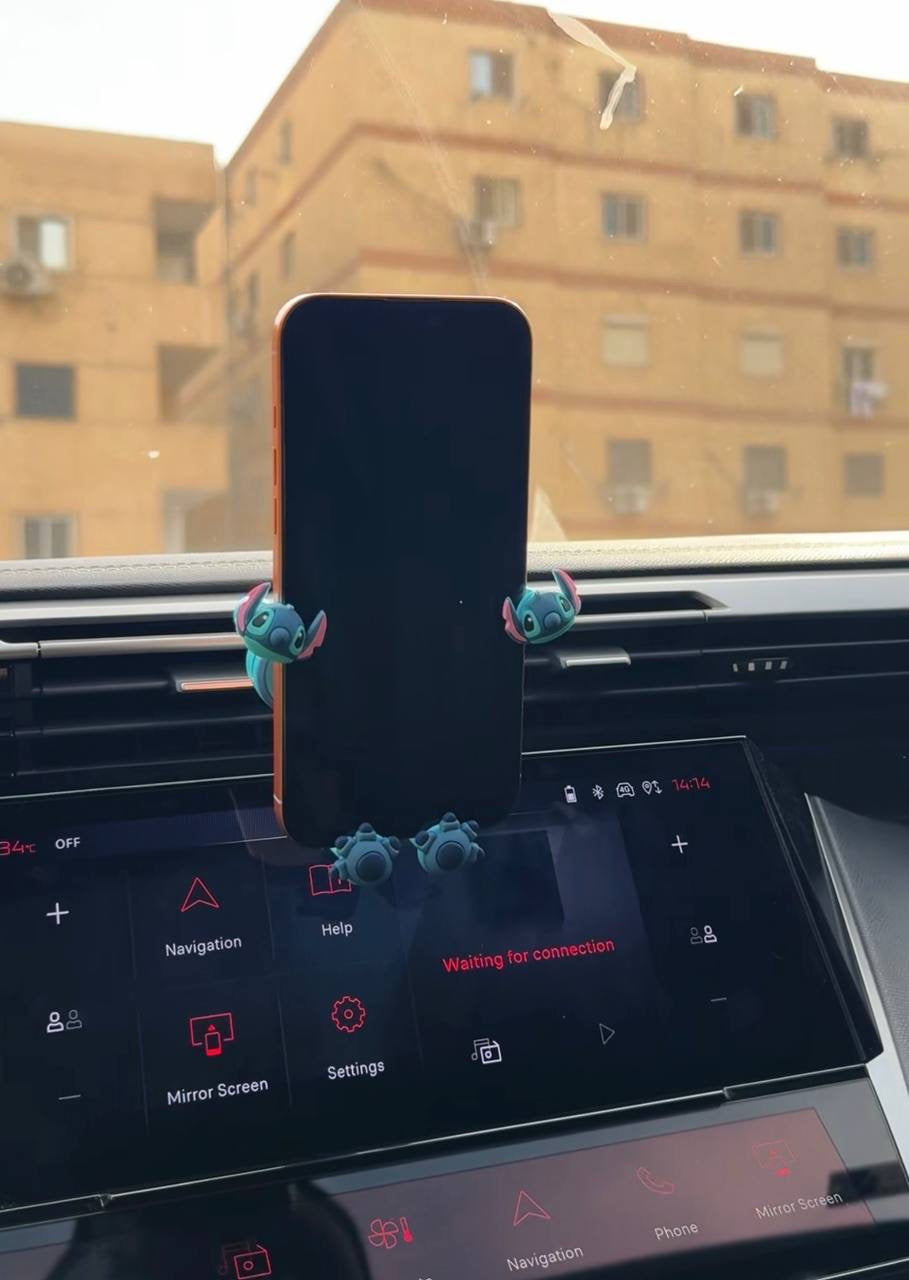 Cartoon Character Phone Holder for Car Air Vent