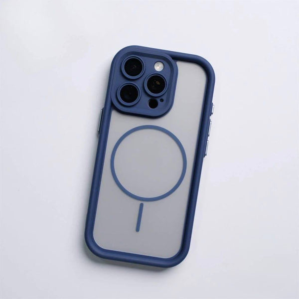 Clear MagSafe Phone Cases with Camera Protection - IPhone 17 pro max - Navy