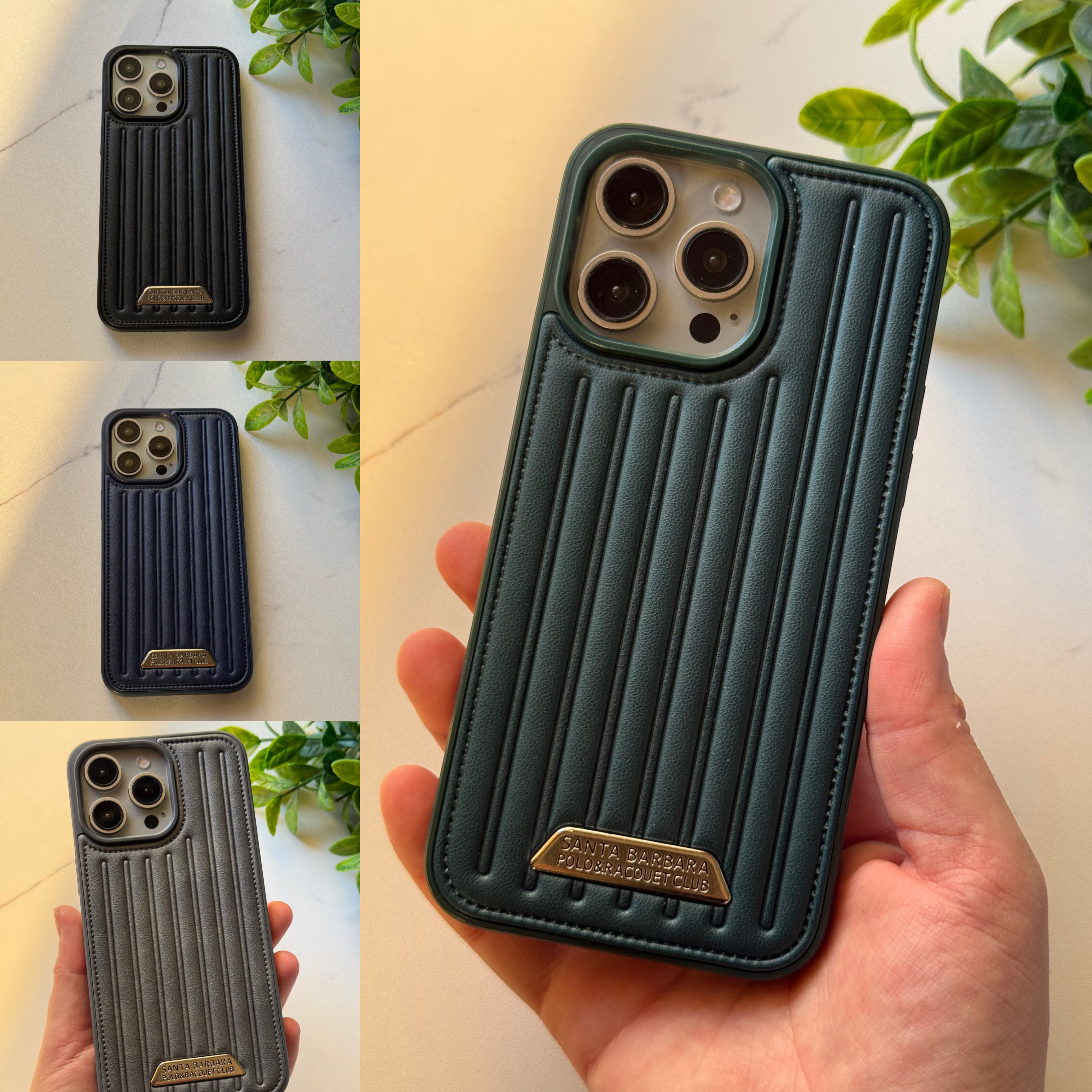 Santa Barbara Polo & Racquet Club Leather iPhone Case