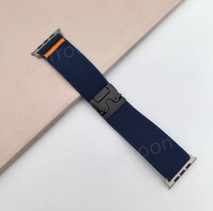 Nylon Sport Watch Band with Secure Parachute Buckle for Apple Watch