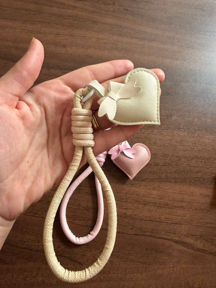 Heart Charm Phone Wrist Strap