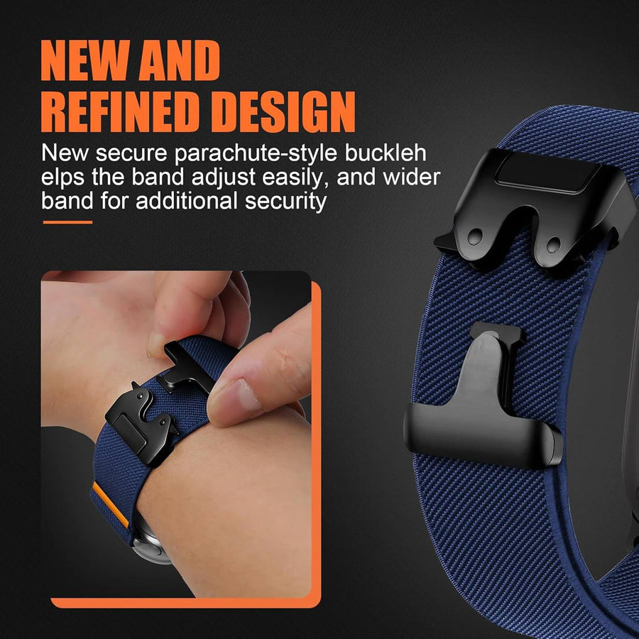 Nylon Sport Watch Band with Secure Parachute Buckle for Apple Watch