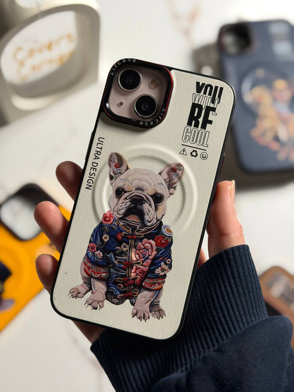 Premium Ultras Slim MagSafe Case - IPhone 16 pro max - French Bulldog
