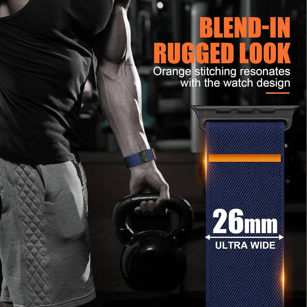 Nylon Sport Watch Band with Secure Parachute Buckle for Apple Watch