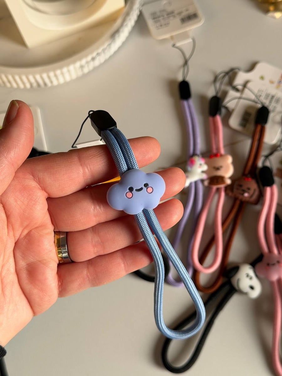 Adjustable Cute Cartoon Phone Lanyard