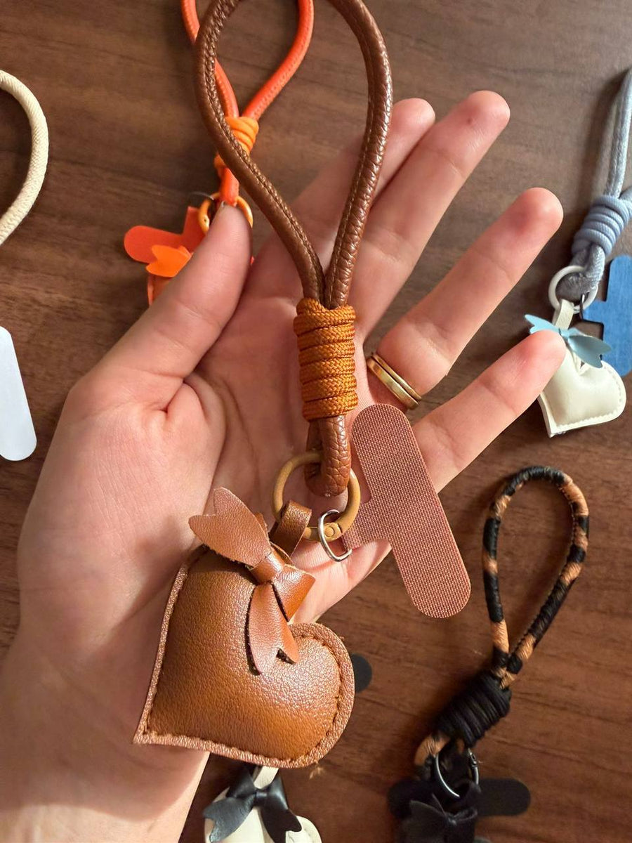 Heart Charm Phone Wrist Strap