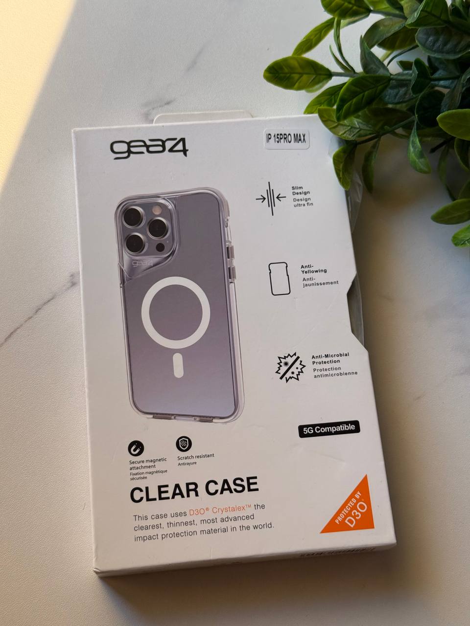 GEAR4 Clear Case for iPhone 15 Pro Max with MagSafe