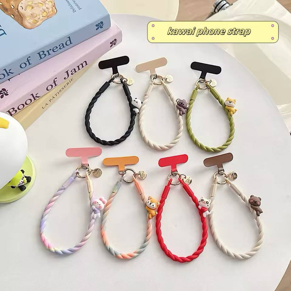 Kawaii Phone Strap Collection with Cute Animal Charms