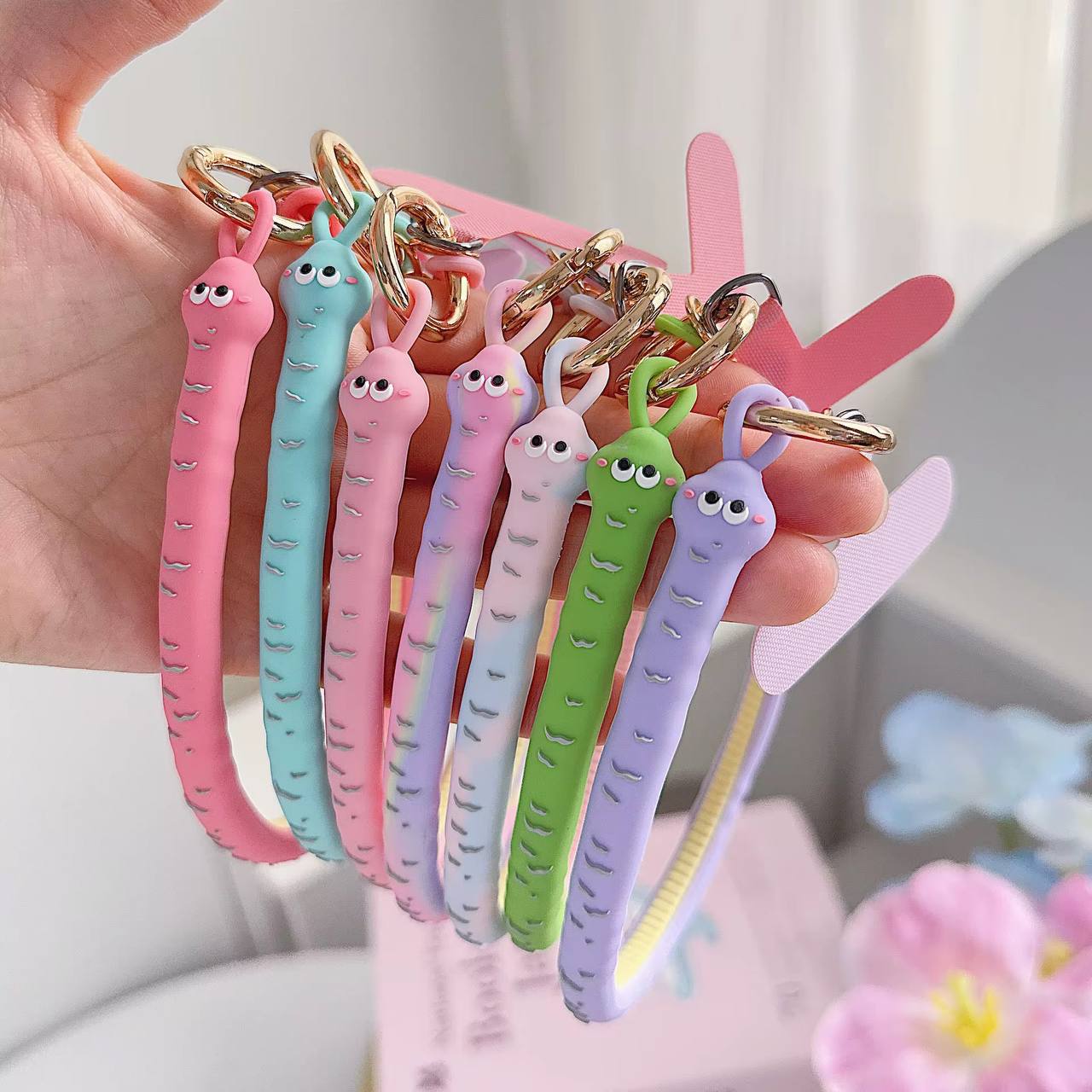 Cute Snail Phone Strap Wristlet Collection with Googly Eyes