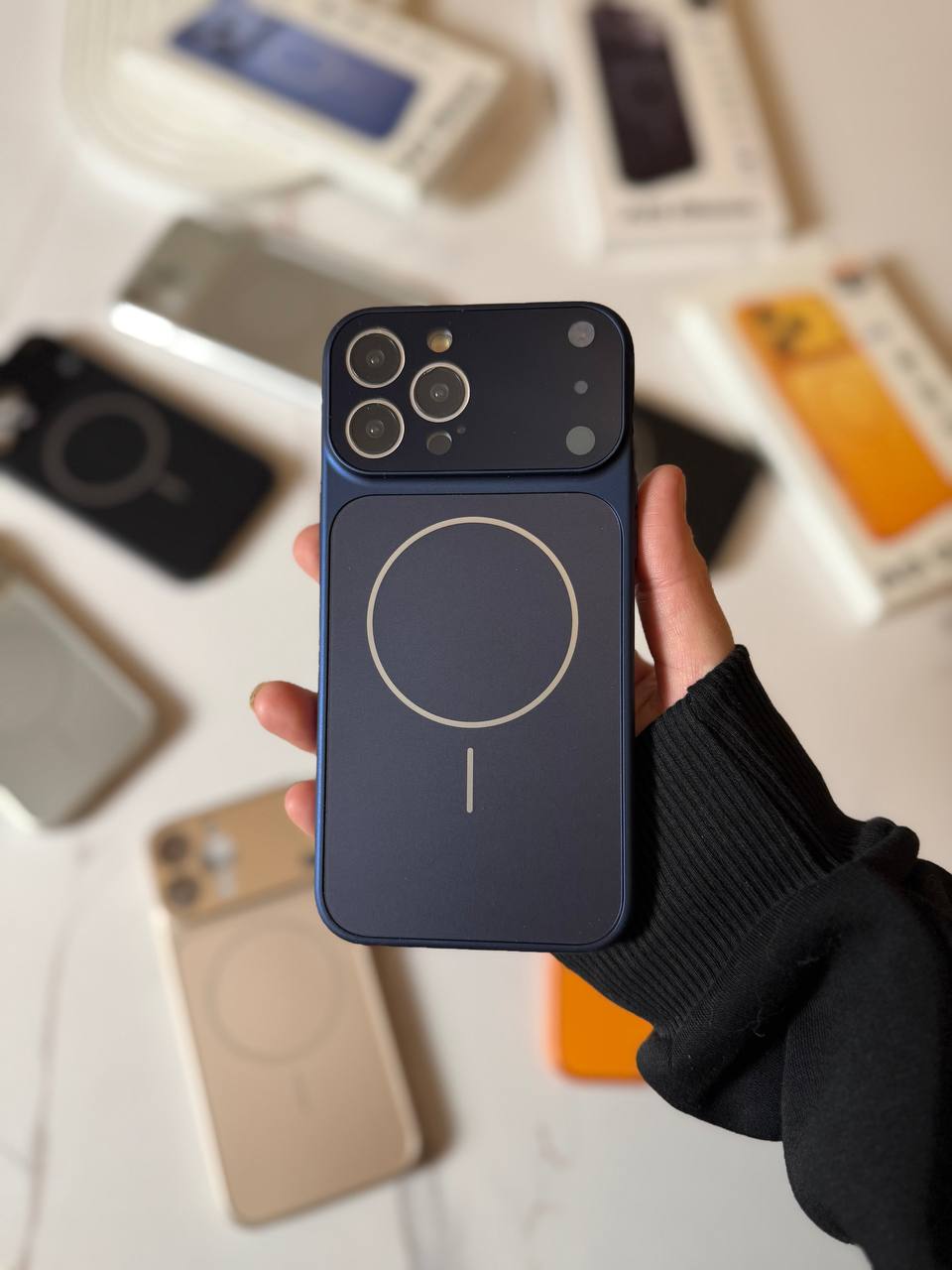 MagSafe Compatible iPhone Case with Camera Lens Protector