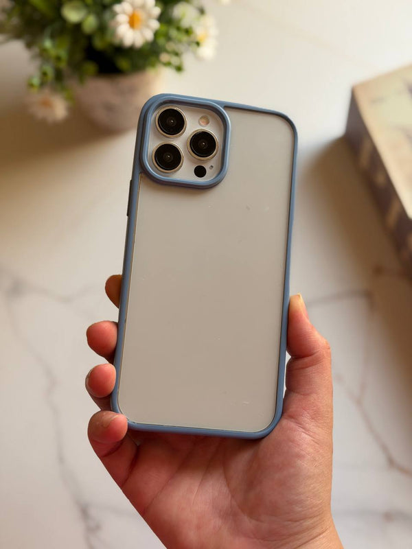 Crystal Clear Protection with a Stylish Colored Frame - IPhone 13 pro max - Sierra Blue