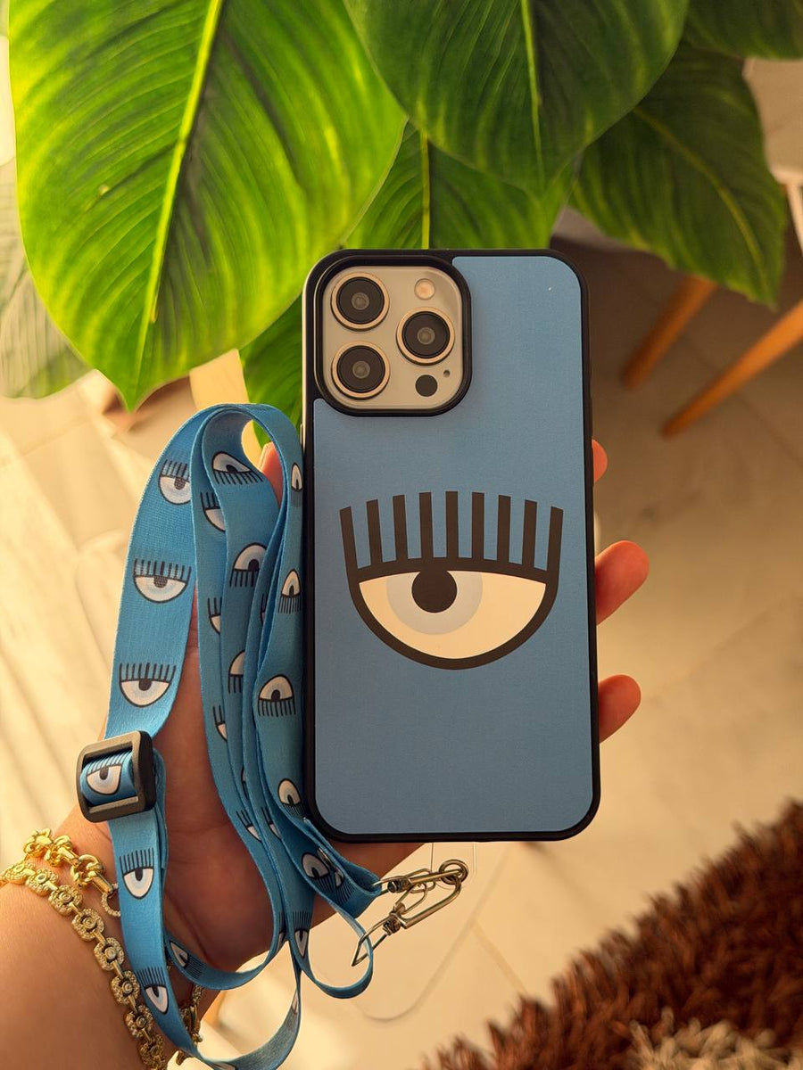 Chiara Ferragni Eye Print Phone Case with Holders