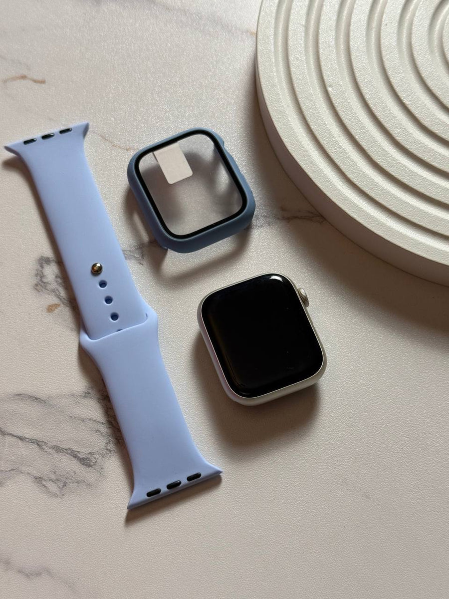 Apple Watch Sport Band with Screen Protector Case Set