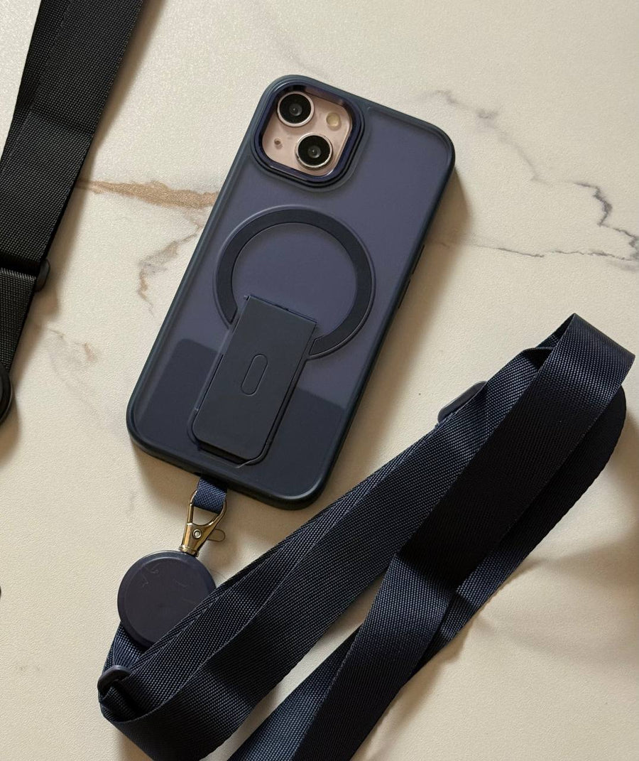 Adjustable Phone Lanyard Strap with Detachable Holder 55CM