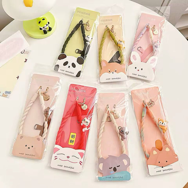Kawaii Phone Strap Collection with Cute Animal Charms