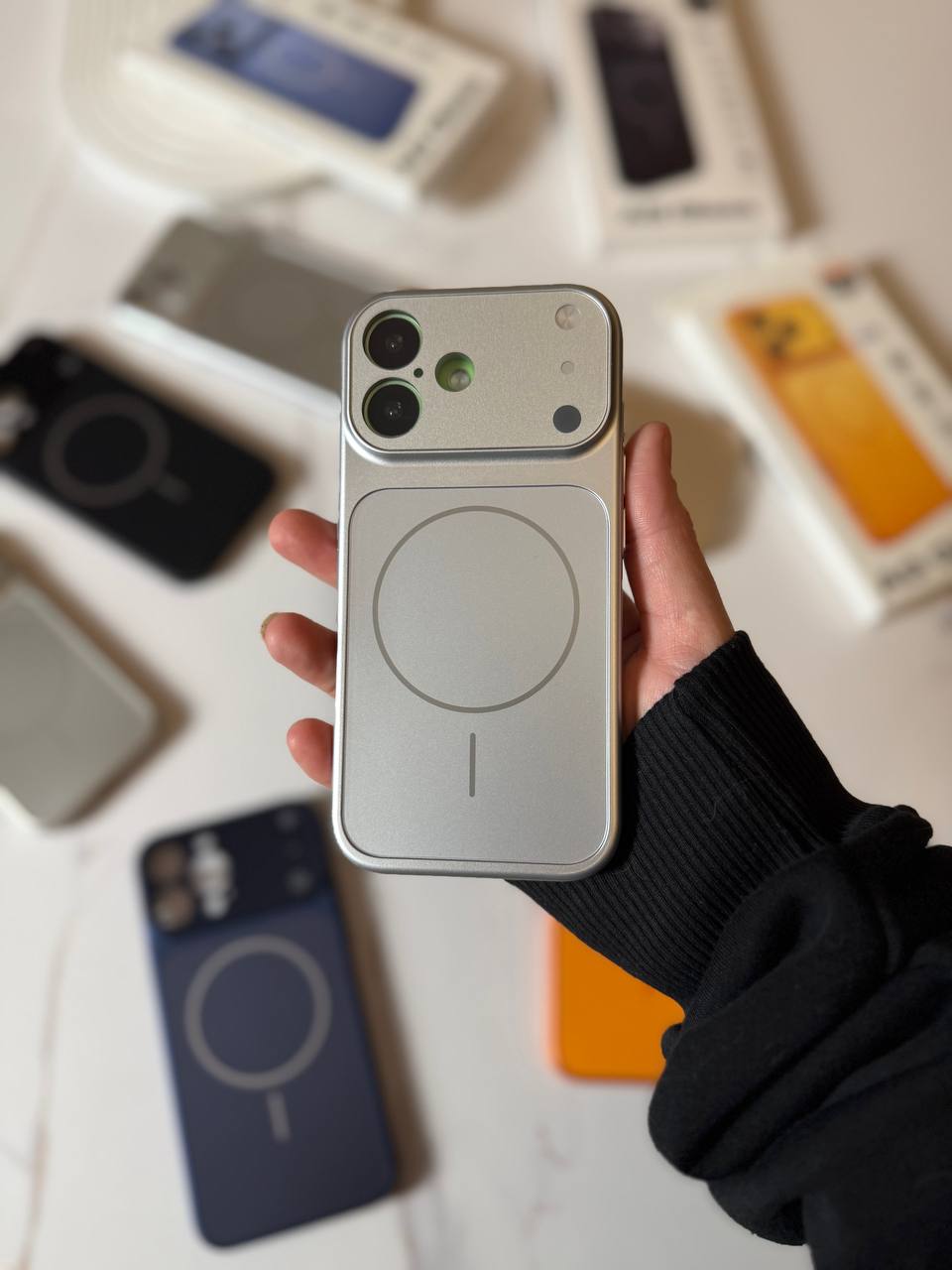 MagSafe Compatible iPhone Case with Camera Lens Protector