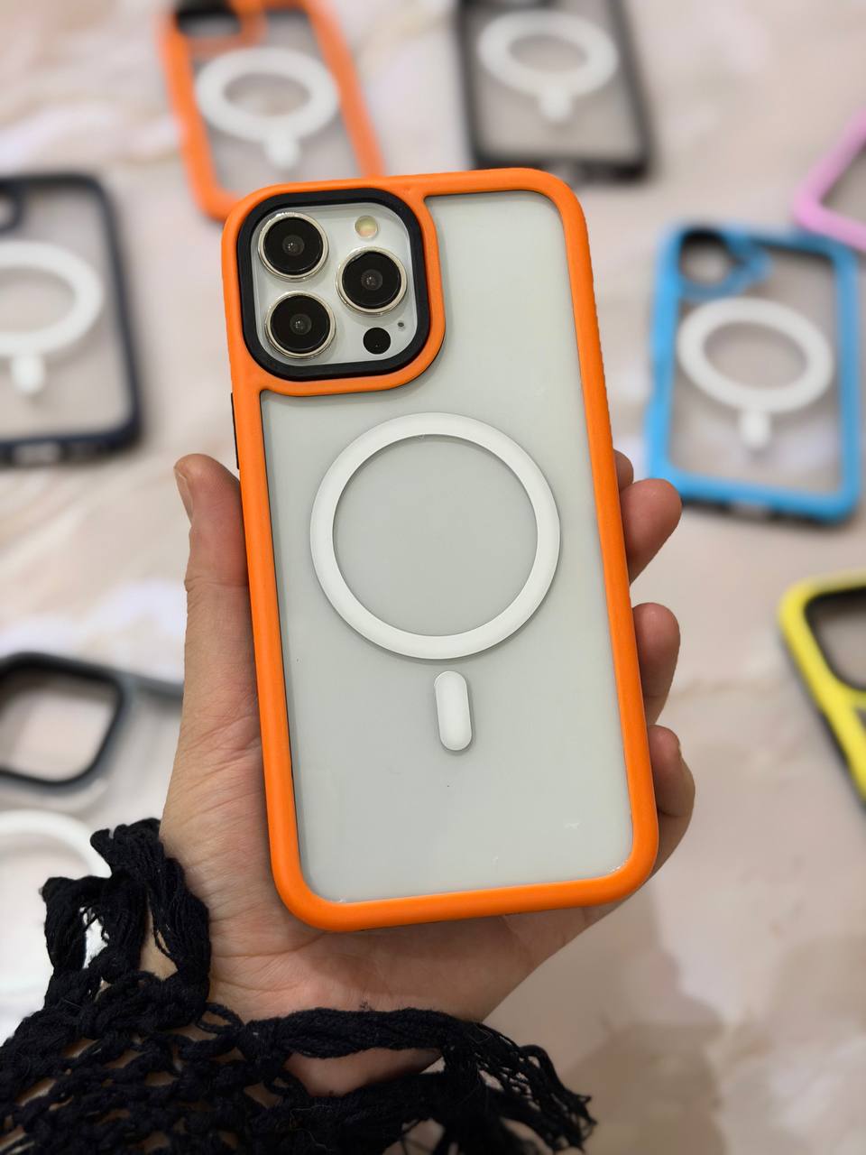 Magnetic Phone Case with MagSafe Support