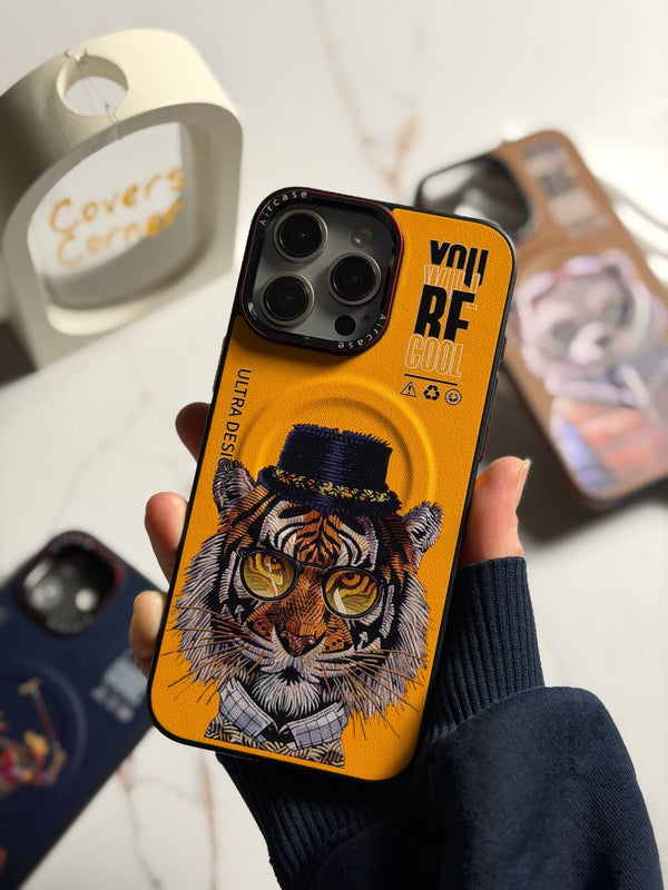 Premium Ultras Slim MagSafe Case - IPhone 16 pro max - Tiger