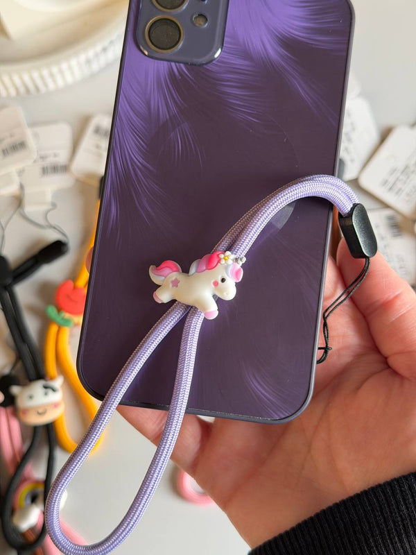 Adjustable Cute Cartoon Phone Lanyard