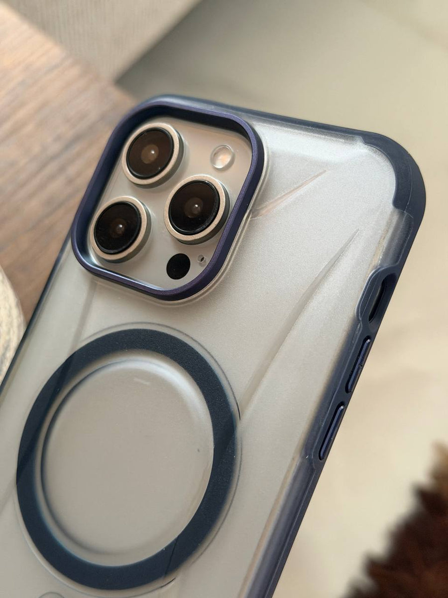 MagSafe Clear Phone Case with Colored Frame
