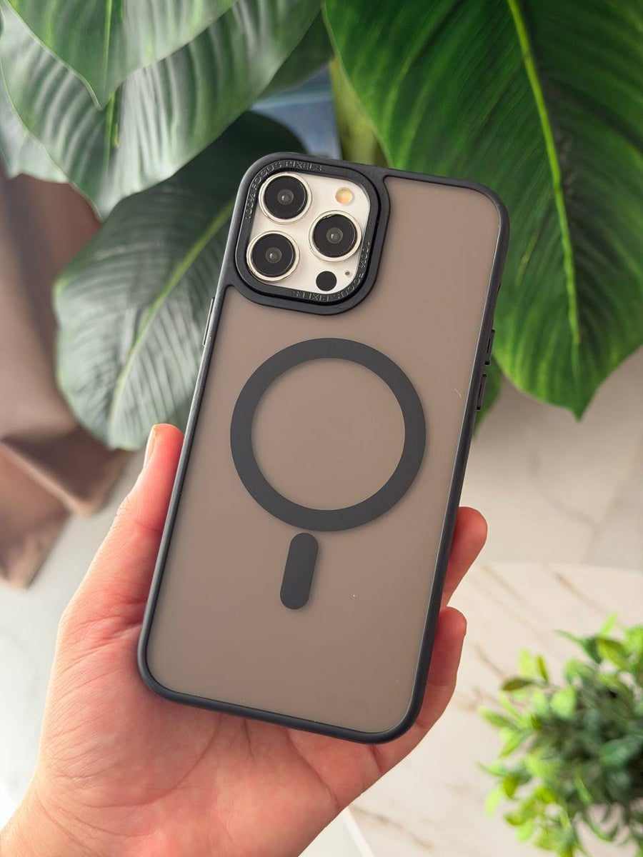 MagSafe Matte Blue Phone Case with Camera Protection