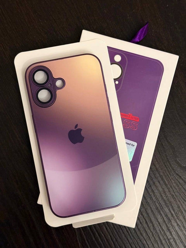 iPhone Ultra-Slim Crystal Clear Case with Camera Lens Protection - IPhone 16 - Purple