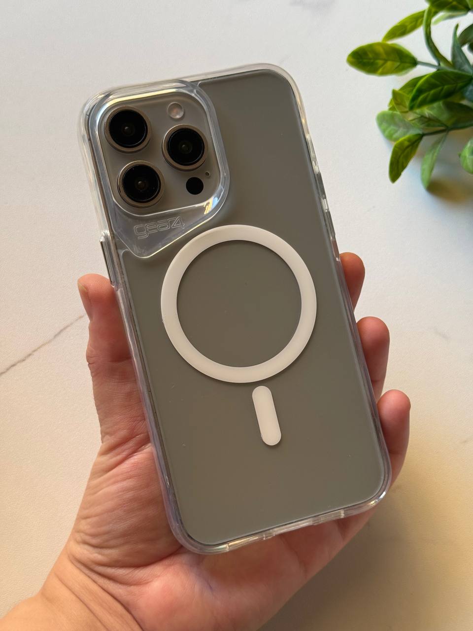 GEAR4 Clear Case for iPhone 15 Pro Max with MagSafe