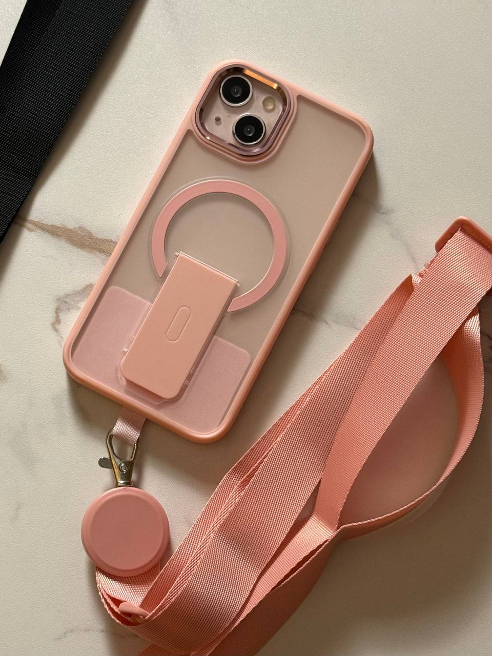 Adjustable Phone Lanyard Strap with Detachable Holder 55CM