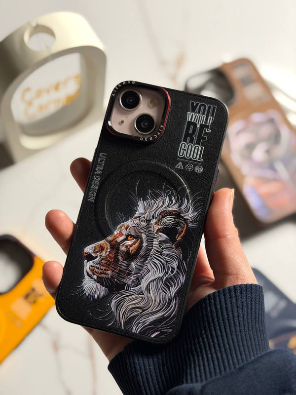 Premium Ultras Slim MagSafe Case - IPhone 12 pro max -Lion