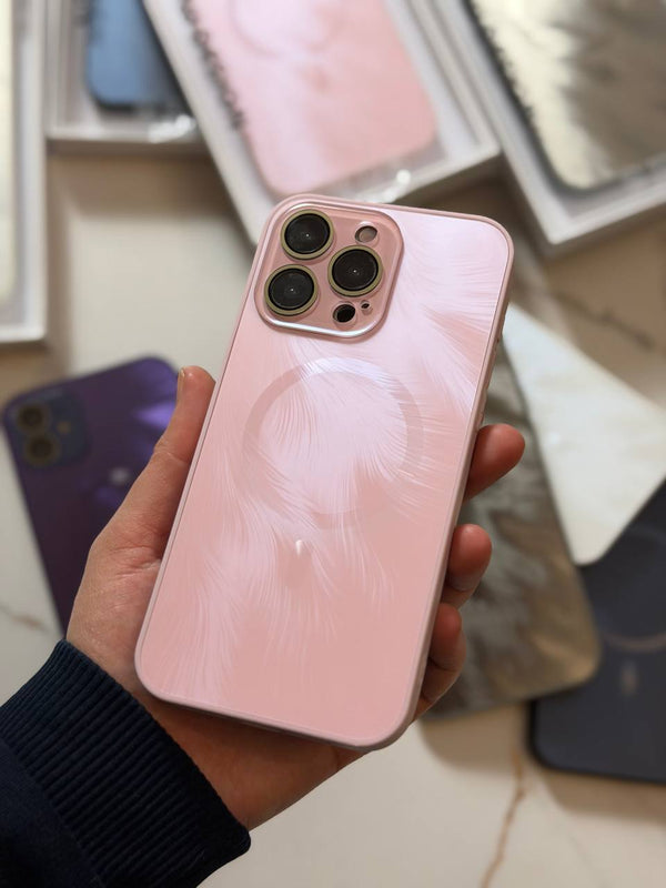 Luxury Glossy MagSafe iPhone Case - IPhone 17 pro max - Pink