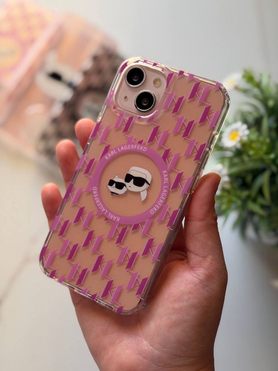 Karl Style Transparent Shockproof iPhone Case
