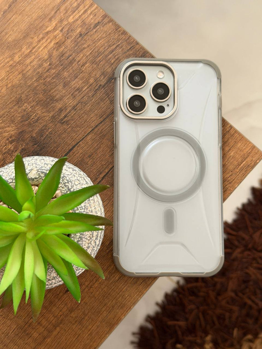 MagSafe Clear Phone Case with Colored Frame