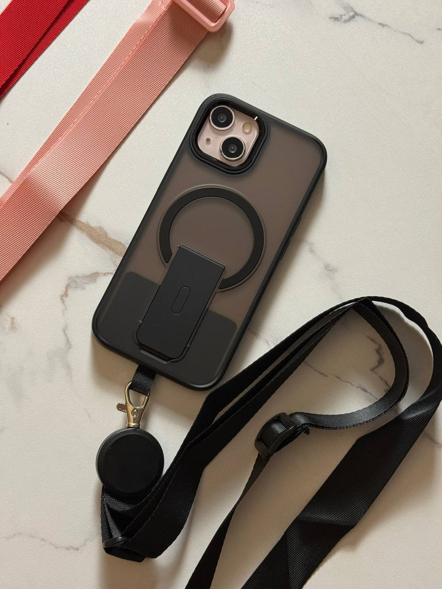 Adjustable Phone Lanyard Strap with Detachable Holder 55CM