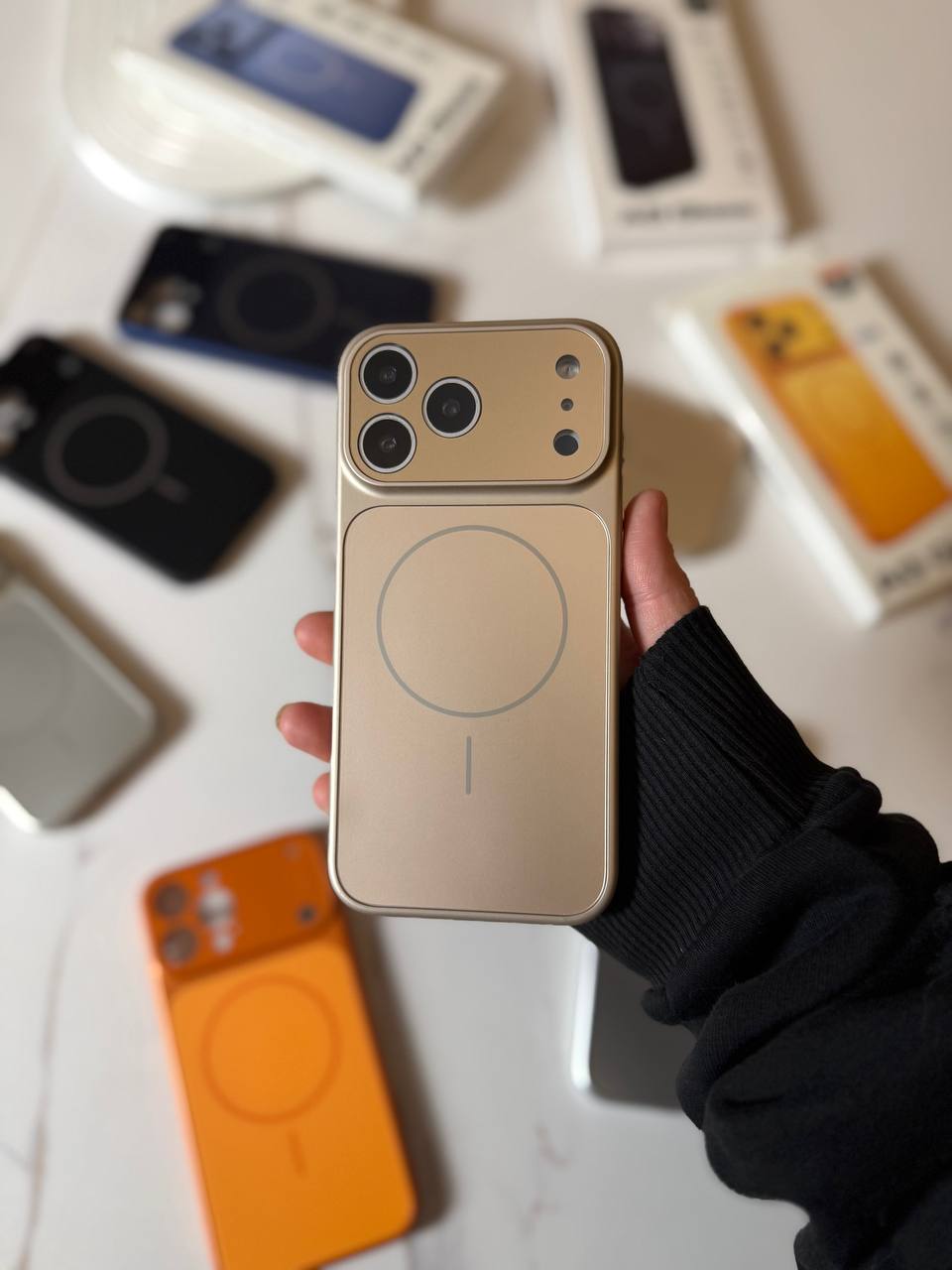 MagSafe Compatible iPhone Case with Camera Lens Protector