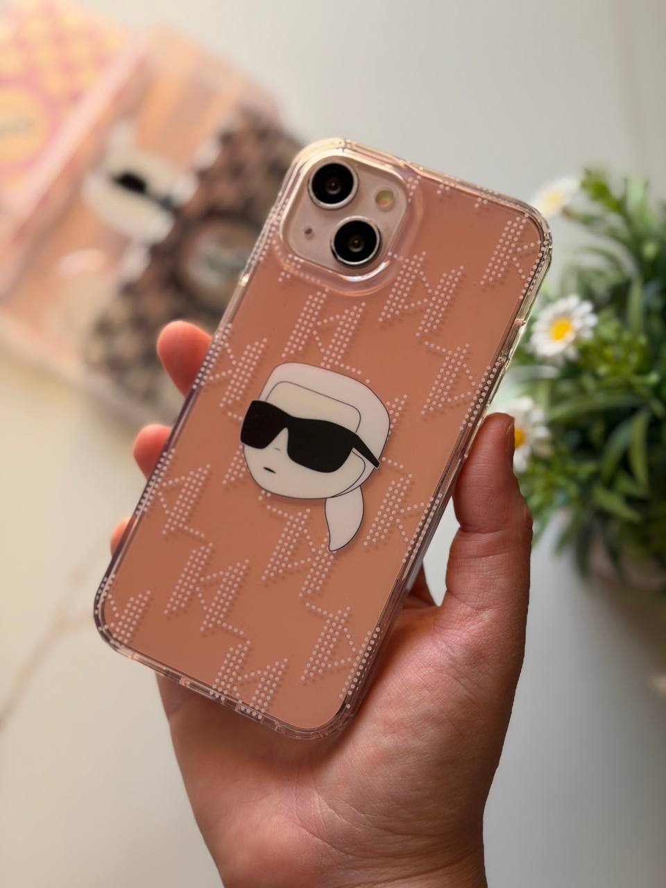 Karl Style Transparent Shockproof iPhone Case