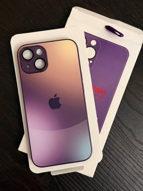 iPhone Ultra-Slim Crystal Clear Case with Camera Lens Protection - IPhone 15 pro - Purple