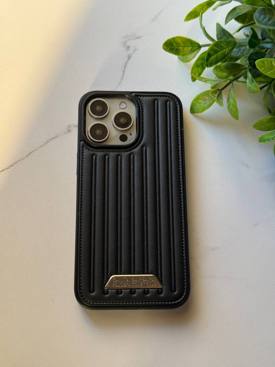 Santa Barbara Polo & Racquet Club Leather iPhone Case