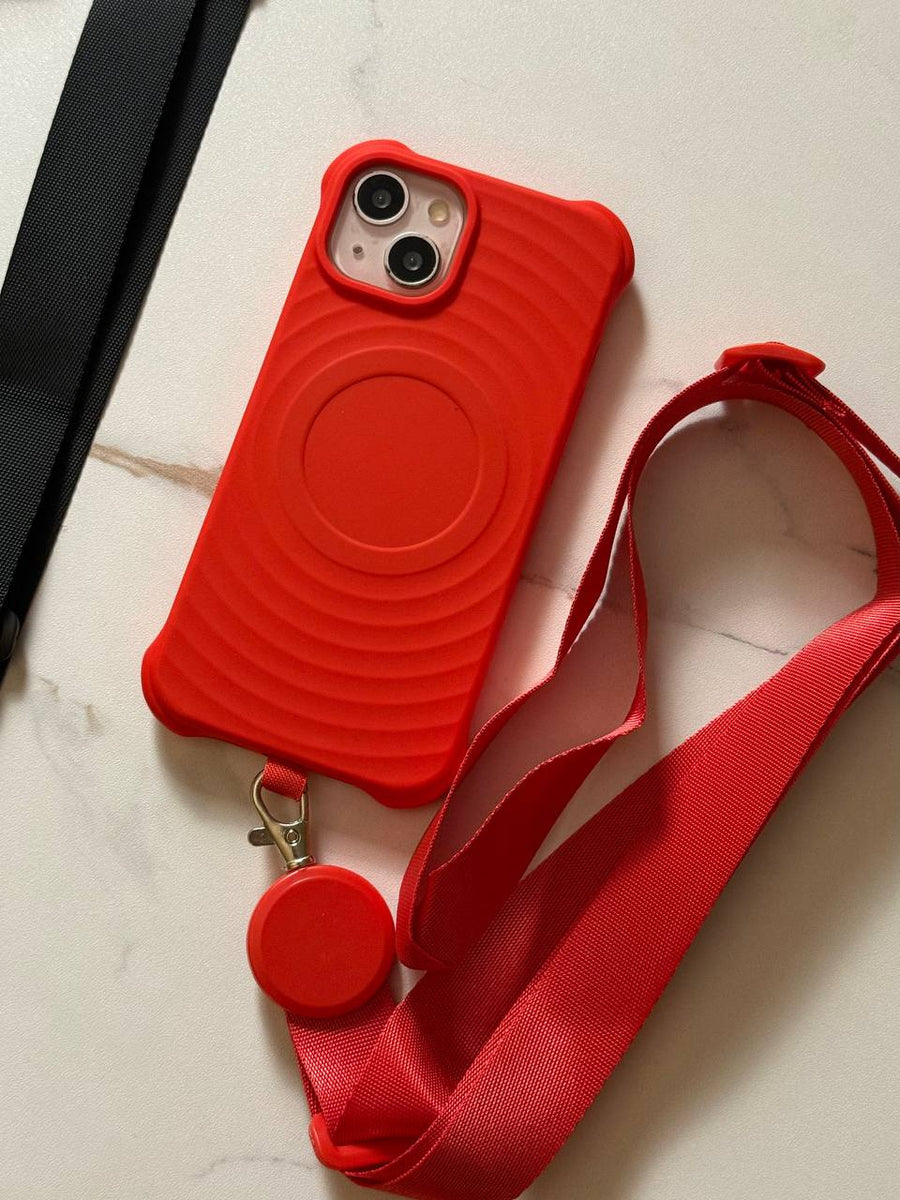 Adjustable Phone Lanyard Strap with Detachable Holder 55CM