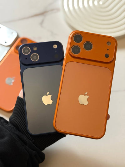 IPhone Case with Camera Lens Protection Apple Logo