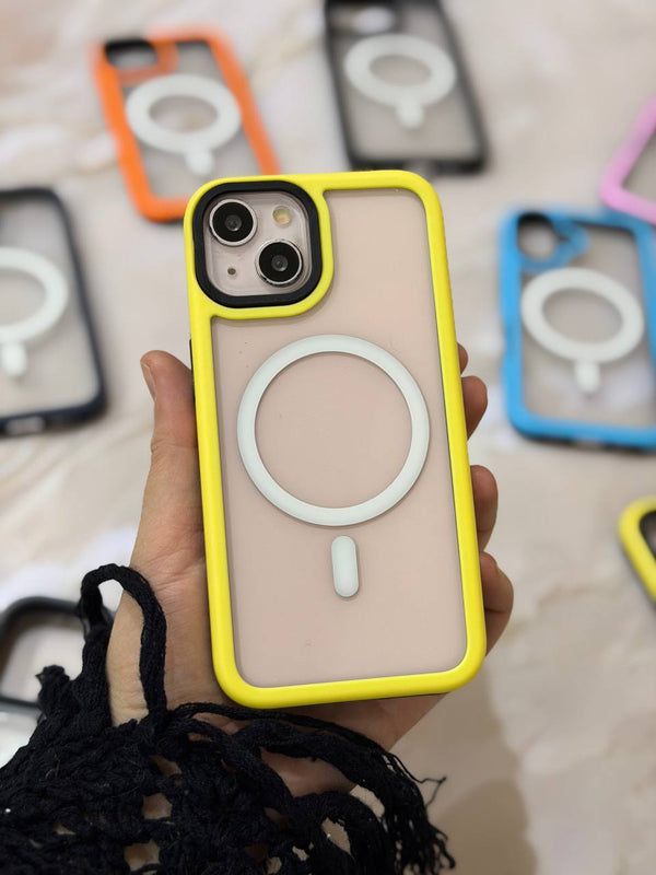 Magnetic Phone Case with MagSafe Support - IPhone 16 pro max - Yellow