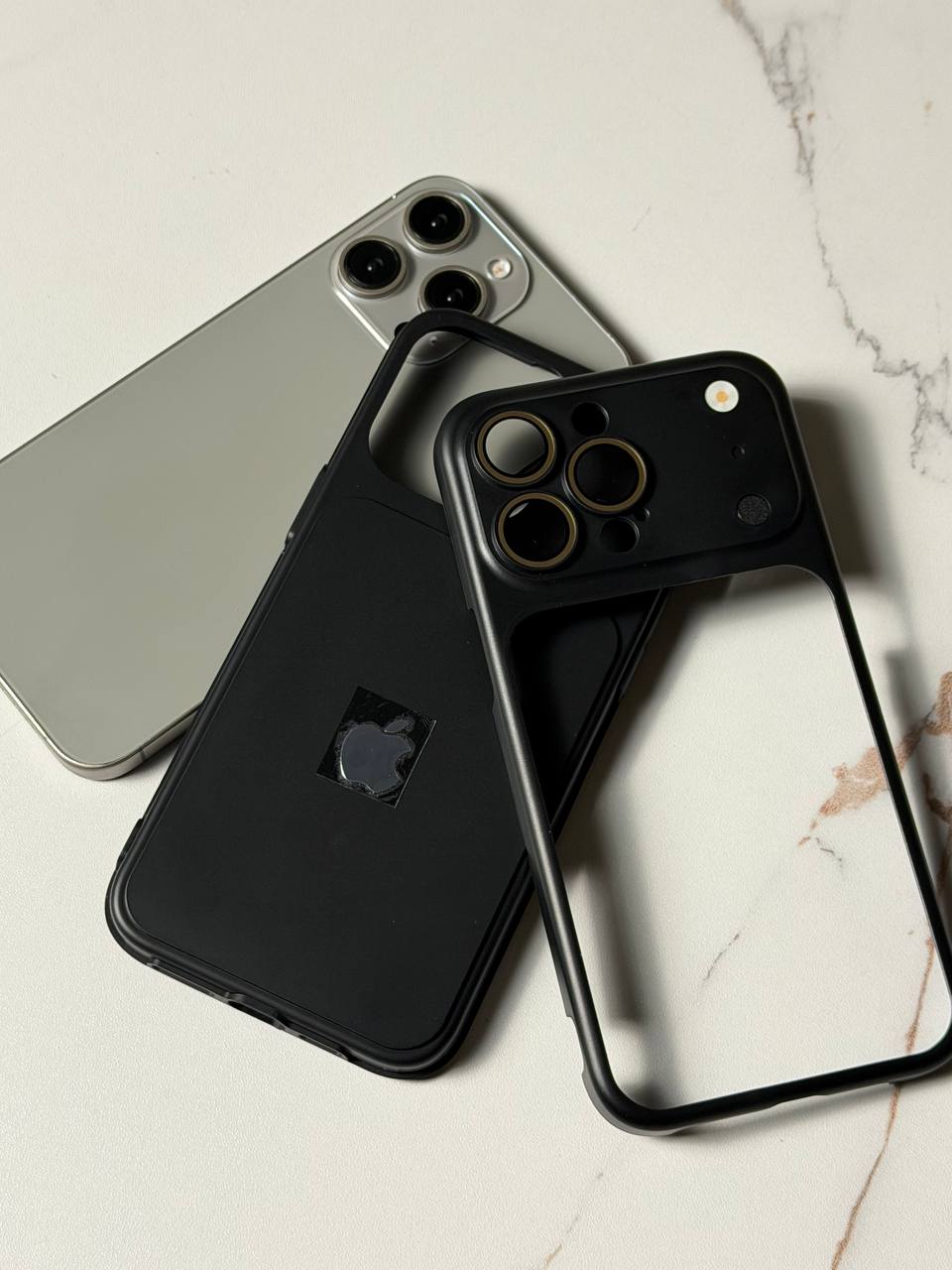 Double Protection Silicone iPhone Case with Camera Protection