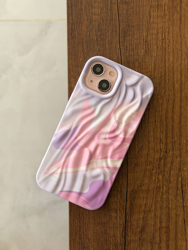 Premium Artistic Phone Case - IPhone 15 - Pink Marble