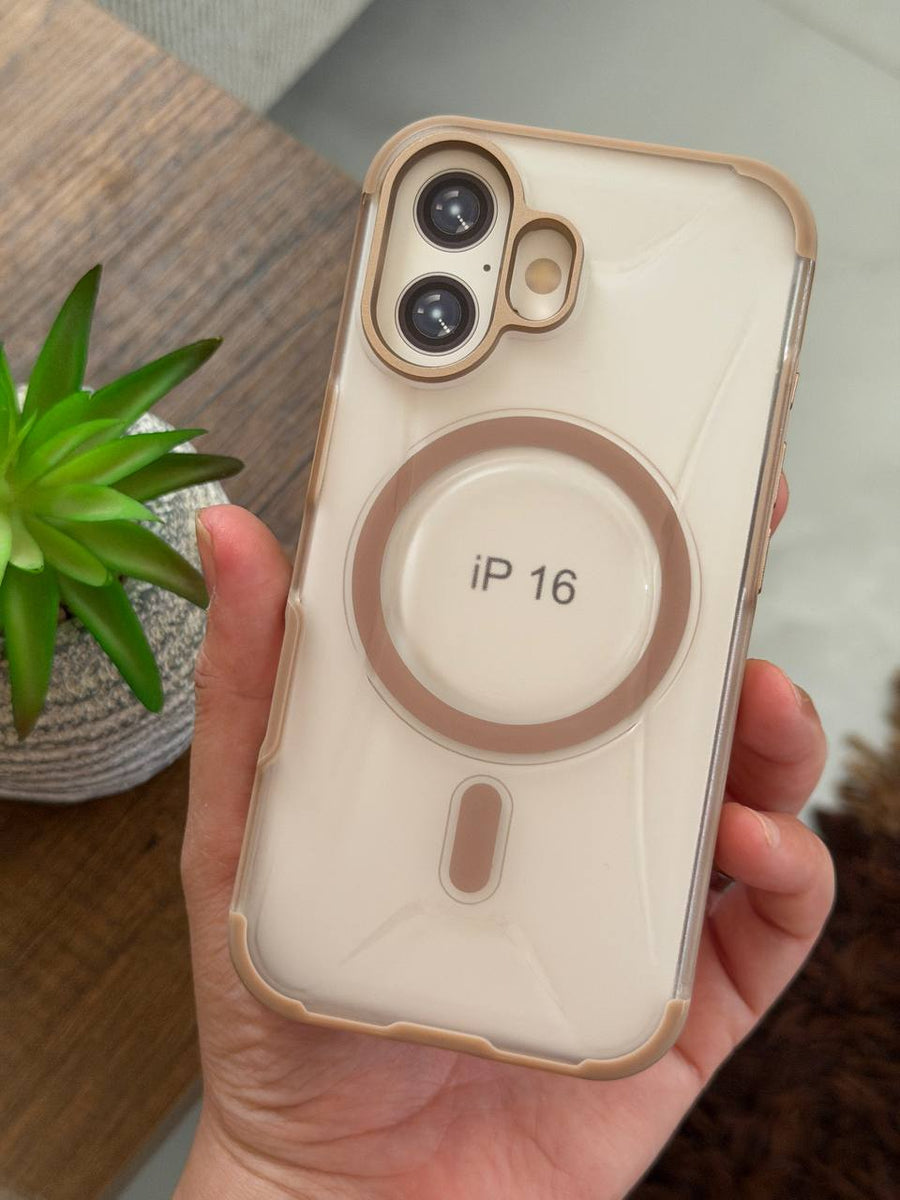 MagSafe Clear Phone Case with Colored Frame