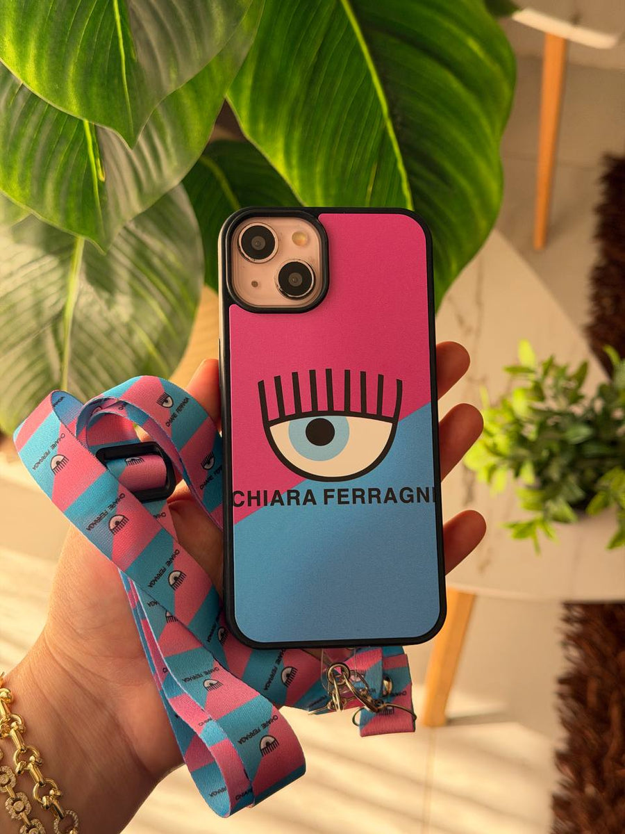 Chiara Ferragni Eye Print Phone Case with Holders