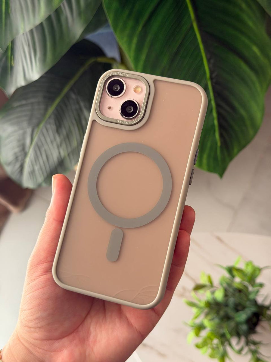 MagSafe Matte Blue Phone Case with Camera Protection