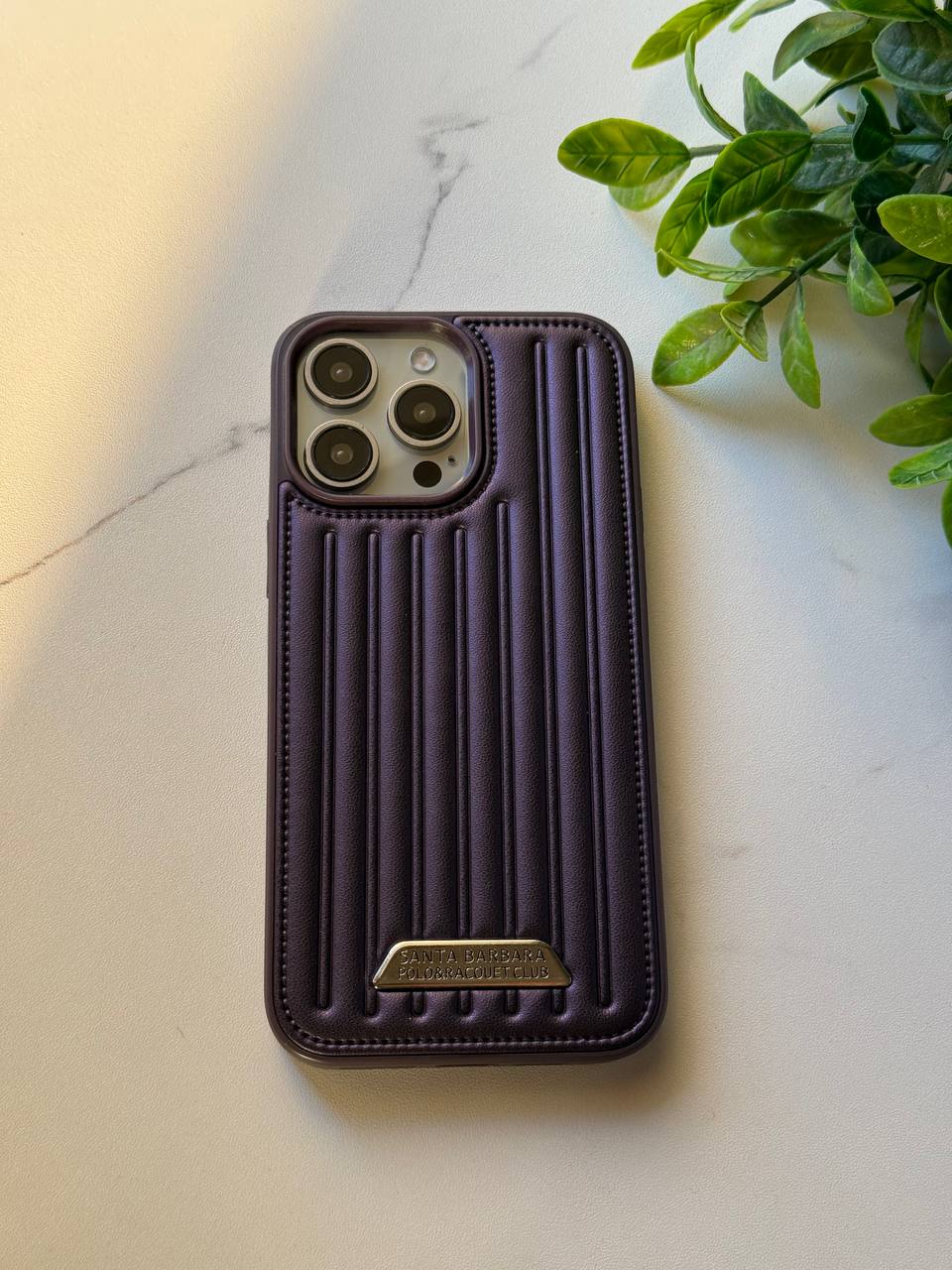 Santa Barbara Polo & Racquet Club Leather iPhone Case