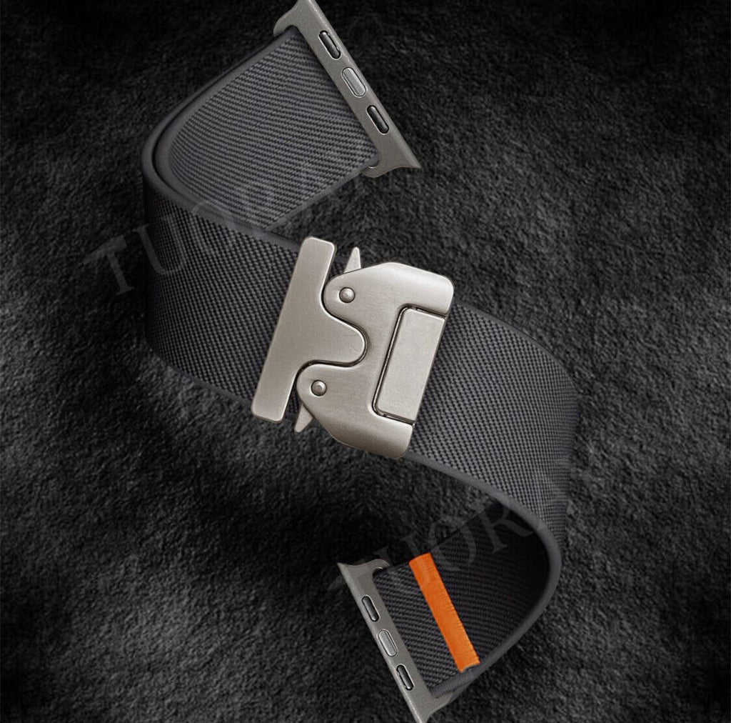 Nylon Sport Watch Band with Secure Parachute Buckle for Apple Watch