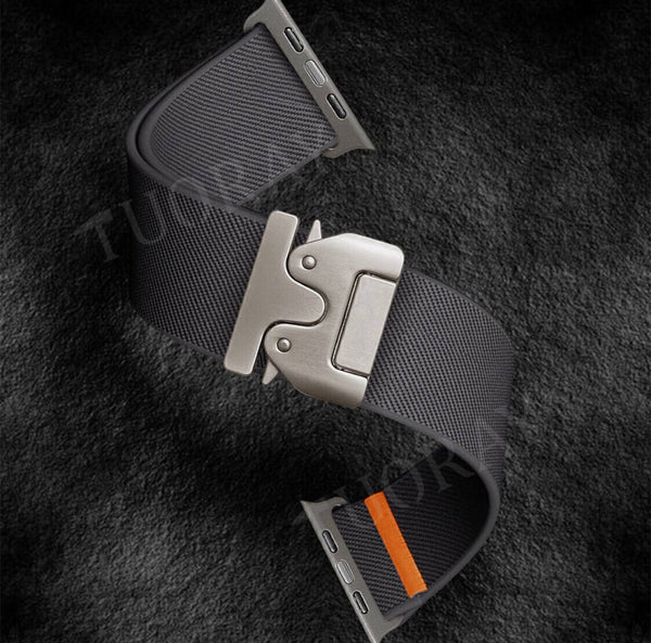 Nylon Sport Watch Band with Secure Parachute Buckle for Apple Watch
