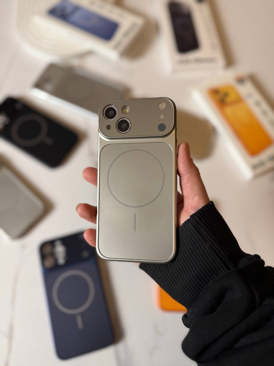 MagSafe Compatible iPhone Case with Camera Lens Protector