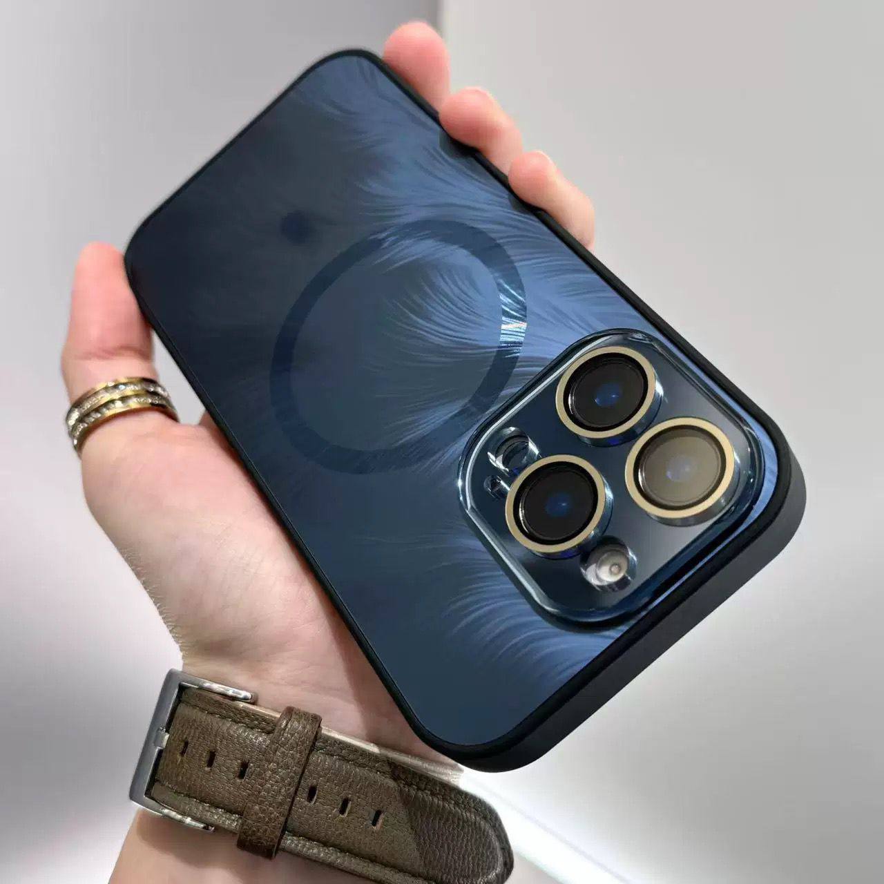 Luxury Glossy MagSafe iPhone Case